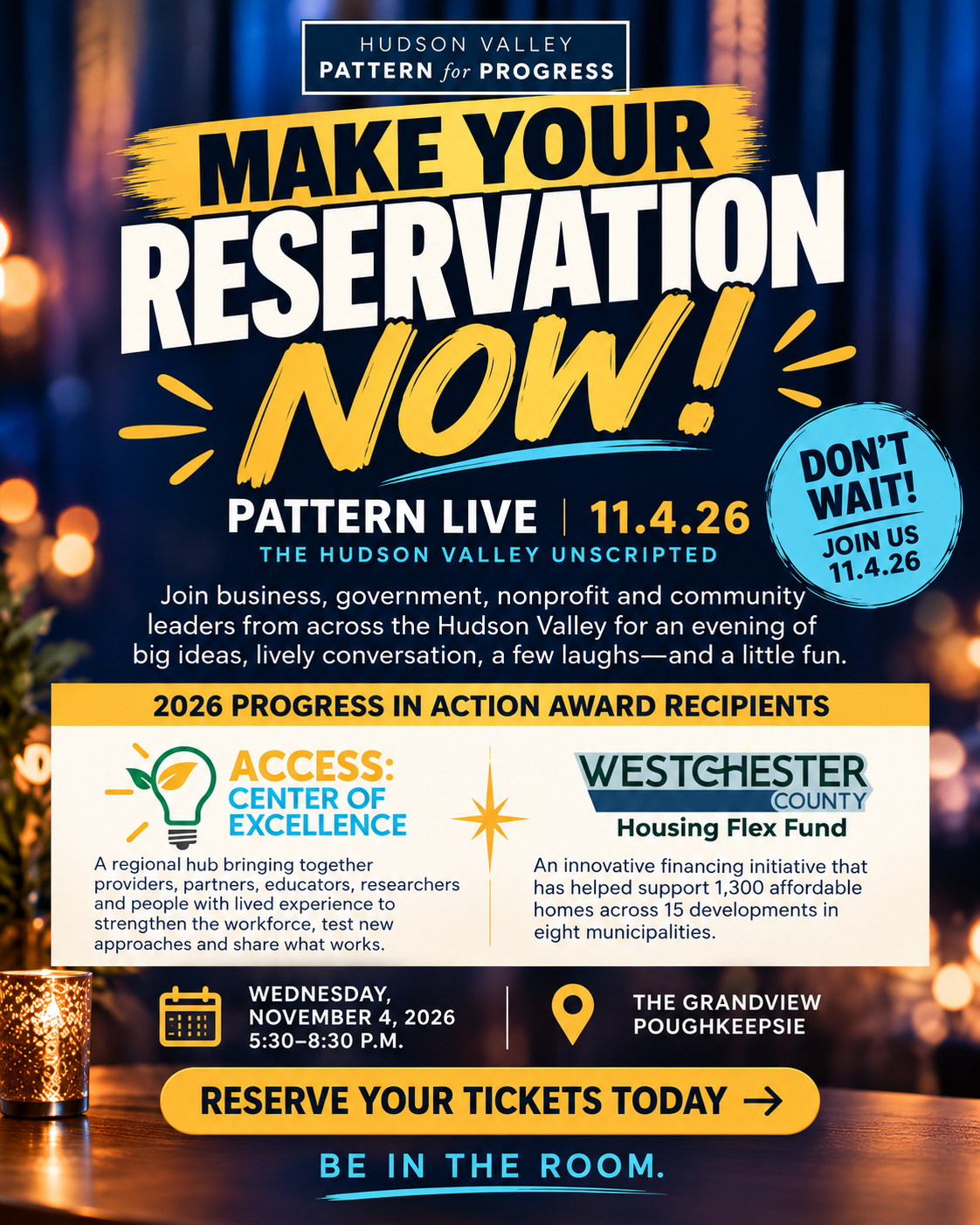 Pattern Live_ Make Your Reservation Now